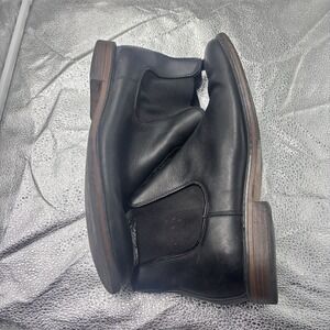NORDSTROM Ortholite‎ Leather Chelsea Ankle Boots Men's 10.5 Black